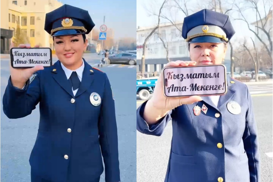 «Кызматым Ата Мекенге!» Жол коопсуздугун камсыздаган жол тескөөчү айымдар