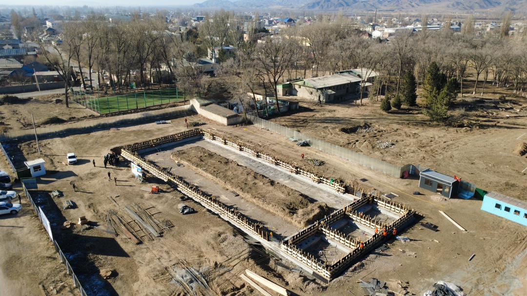 Кочкор районунда жаңы спорт комплекс курулууда