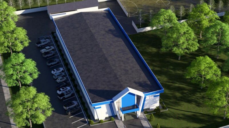 Кочкор районунда жаңы спорт комплекс курулууда