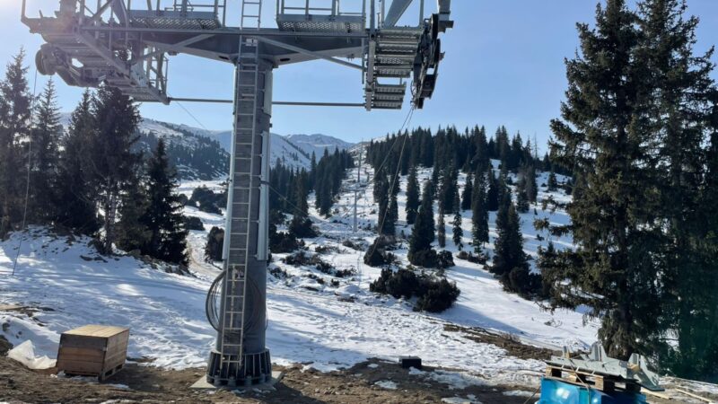 Көлдө курулуп жаткан асма жол бетонунун сапаты текшерилди (ВИДЕО)