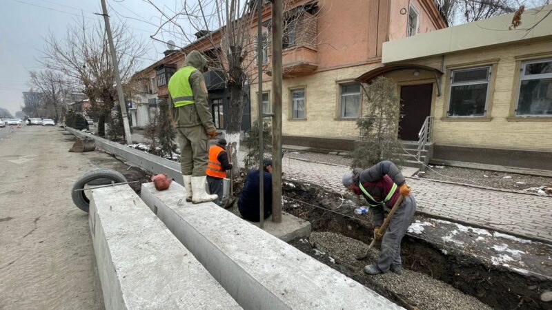 Оштогу Санкт-Петербург көчөсүндө оңдоо иштери жүрүүдө