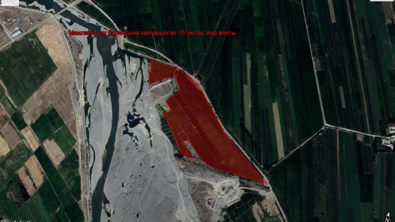Сузакта 25 жыл мурун мыйзамсыз менчиктелген 10 гектар жер аныкталды