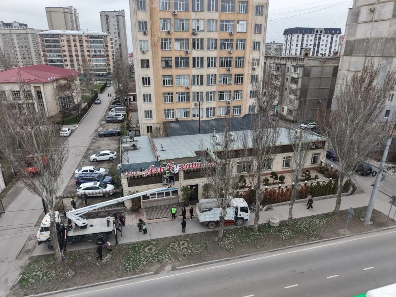 Бишкектеги «Аль-Бухари» кафесинин бир бөлүгү алынууда