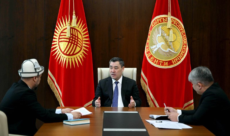 Садыр Жапаров Талантбек Ташибековду кабыл алды