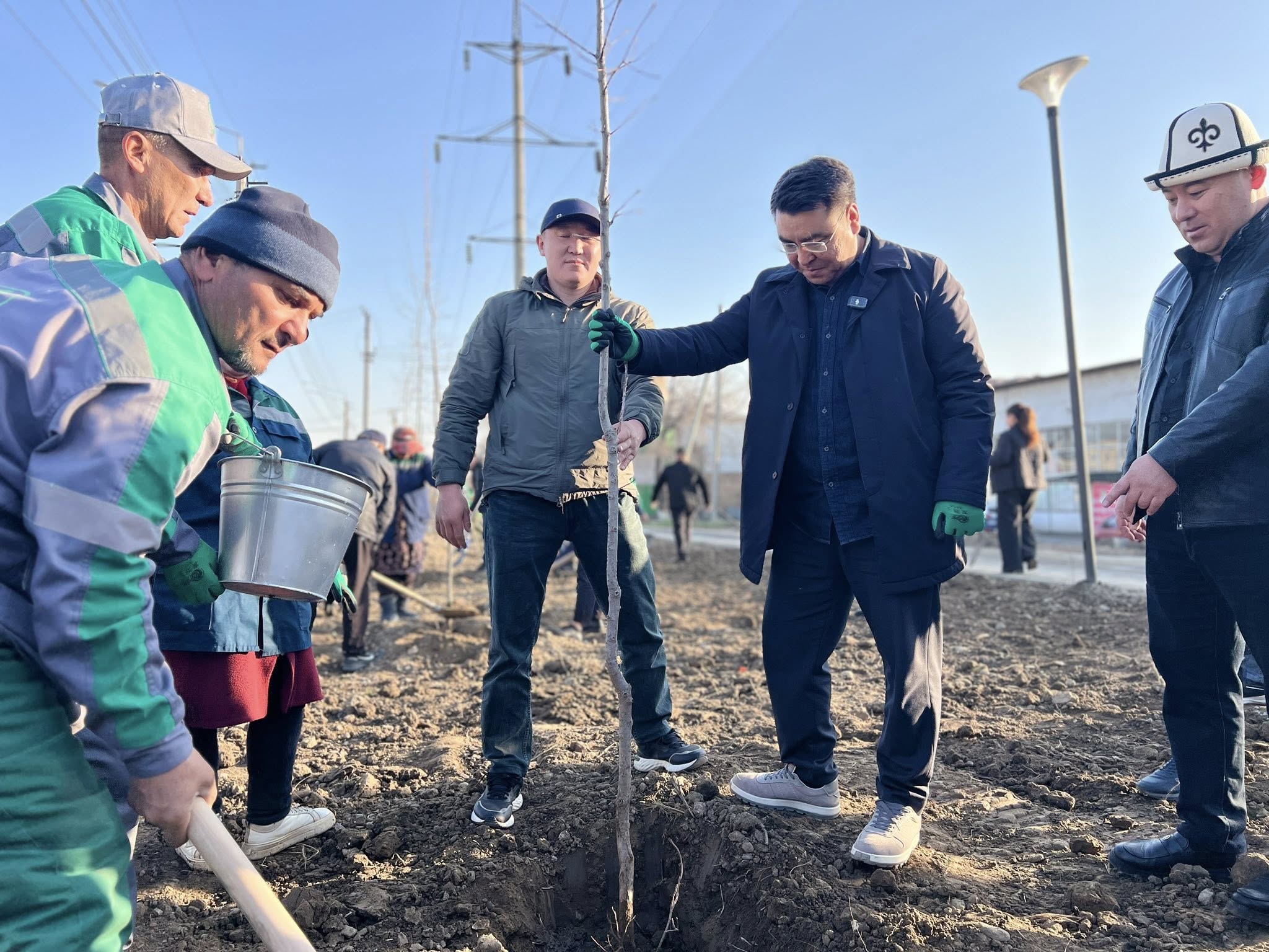 Ош шаарында жашылдандыруу иштери күчөтүлүүдө