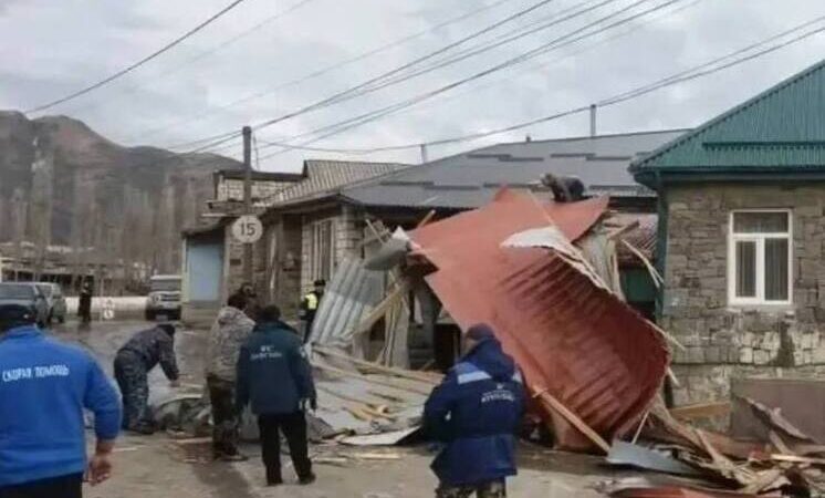 Дагестанда катуу шамалдан улам 100гө жакын калктуу конуш жарыксыз калды