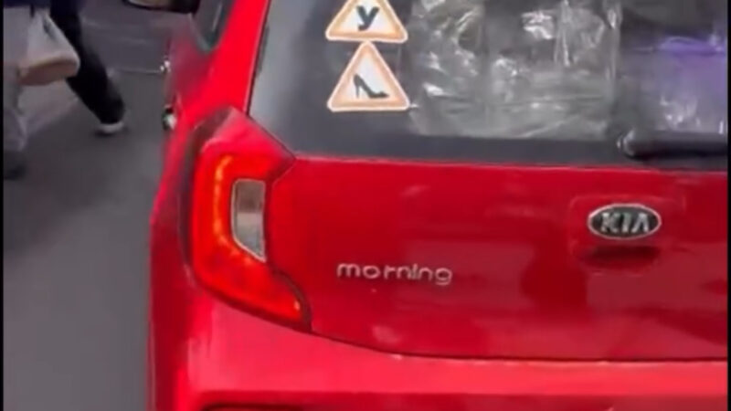 Унаасы менен базар аралаган айдоочуга 5,500 сом айып салынды