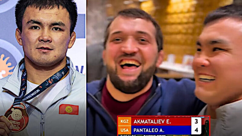 Магомед Курбаналиевдин Эрназар Акматалиевге жан тарткан видеосу тарады