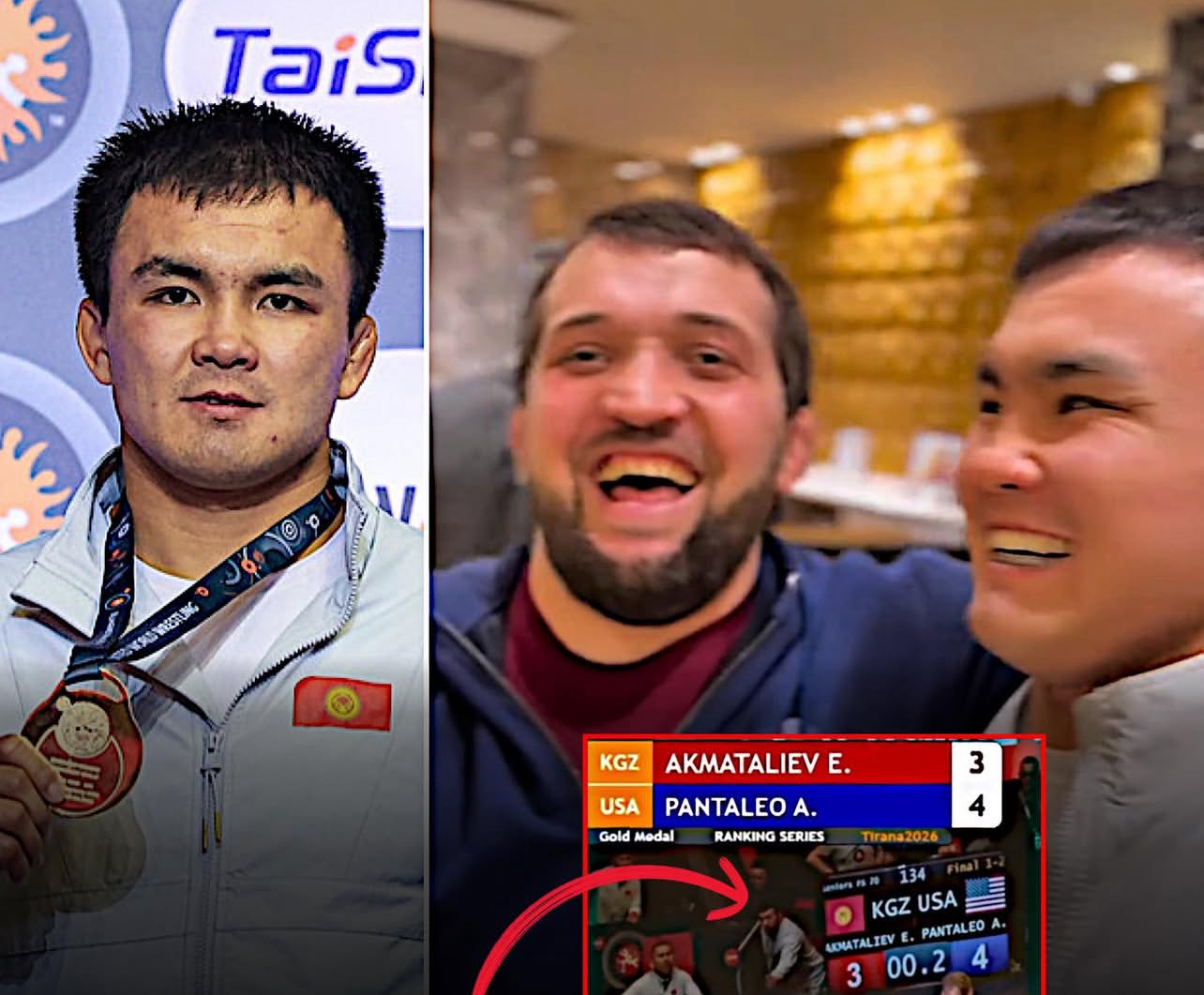 Магомед Курбаналиевдин Эрназар Акматалиевге жан тарткан видеосу тарады