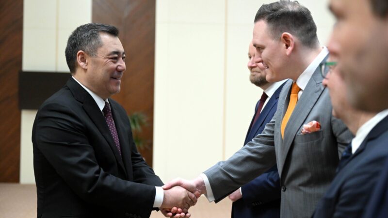 Президент Садыр Жапаров Европа парламентинин депутаттарын кабыл алды