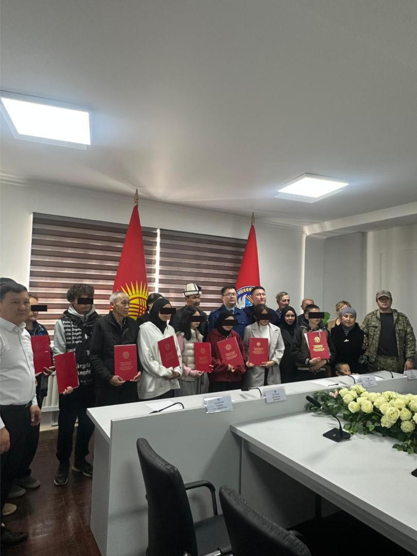 Жайыл районунда тоголок жетим балдарга жер тилкелери берилди