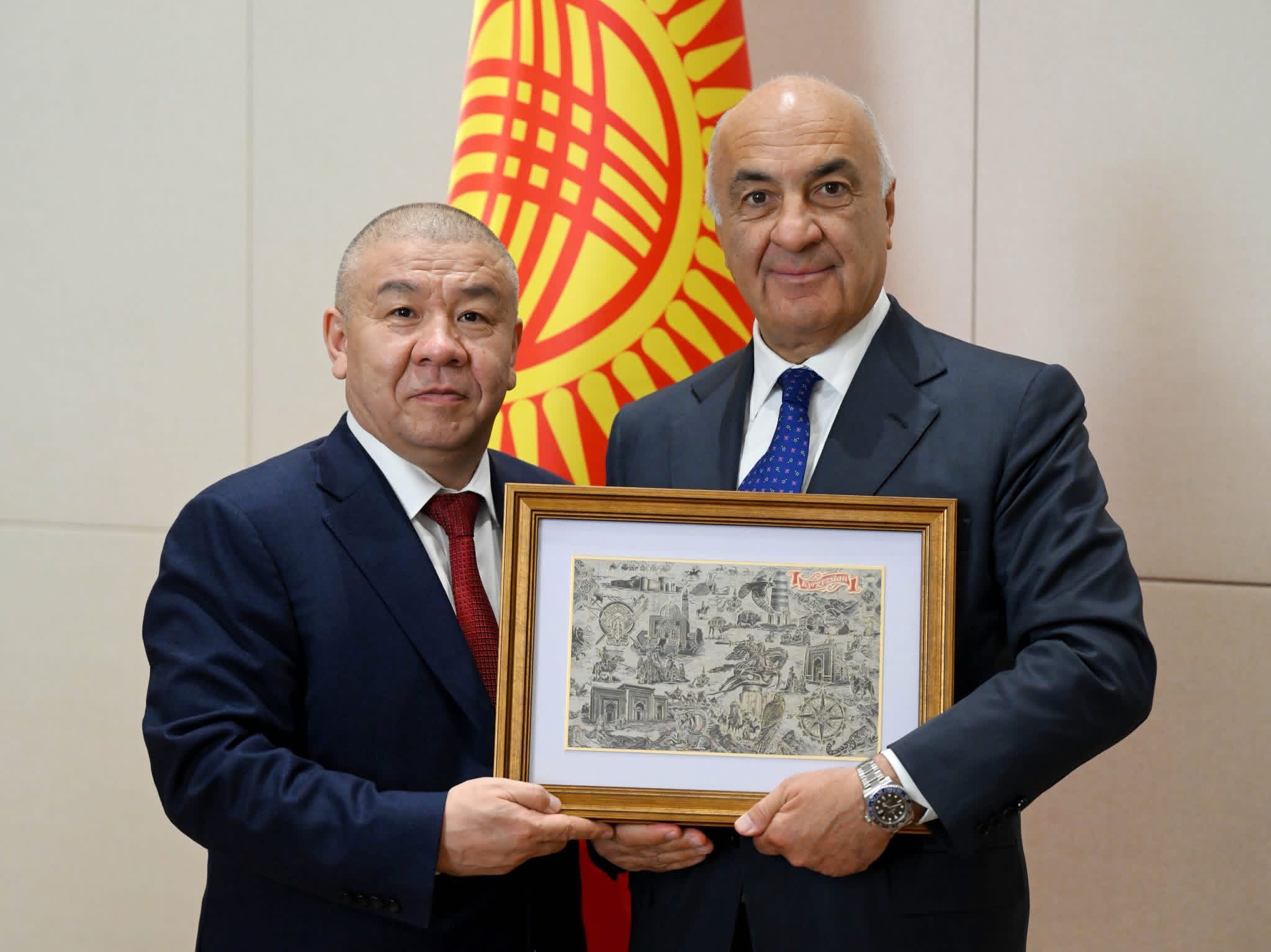 Алмамбет Шыкмаматов швейцариялык SICPA SA компаниясынын жетекчилиги менен жолукту