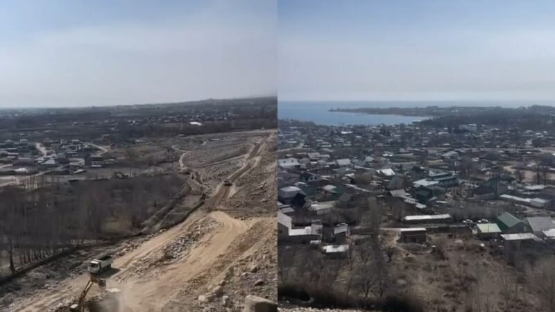 Элдик видео: Эл кыялданган Чолпон-Атанын айланма жолу курулуп жатат