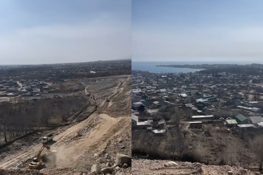 Элдик видео: Эл кыялданган Чолпон-Атанын айланма жолу курулуп жатат