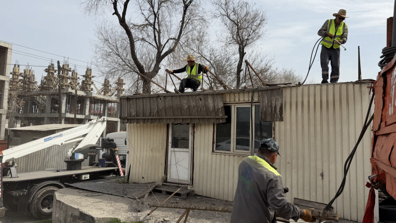 Дэн Сяопин проспектинде объекттерди демонтаждоо иштери башталды