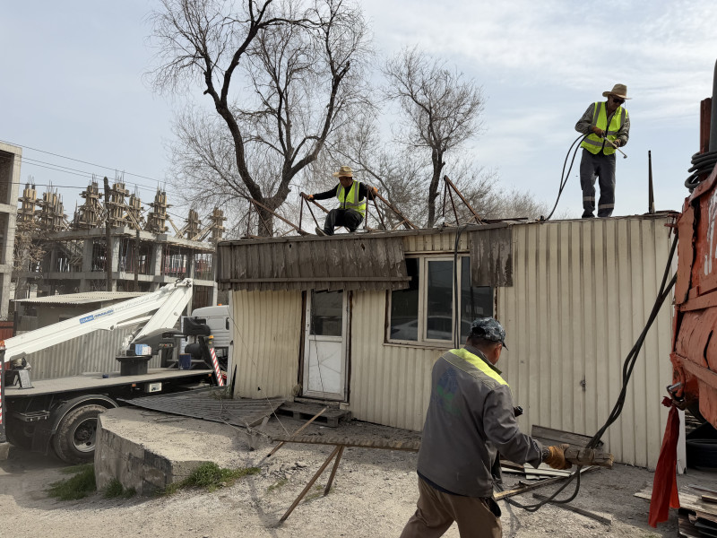 Дэн Сяопин проспектинде объекттерди демонтаждоо иштери башталды