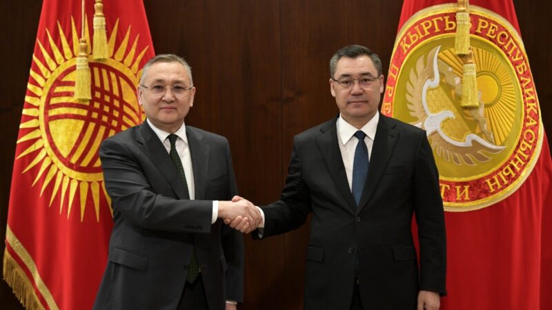 Садыр Жапаров ЖККУ Башкы катчысы Таалатбек Масадыковду кабыл алды