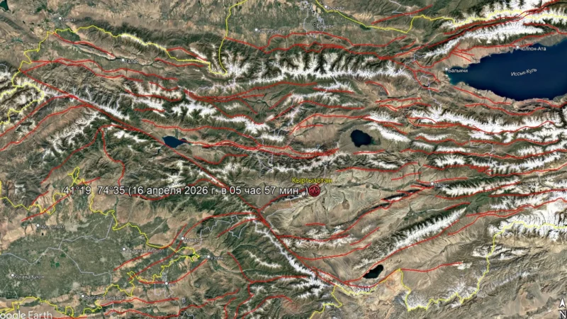 Нарында 4,5 баллга жеткен жер титирөө болду