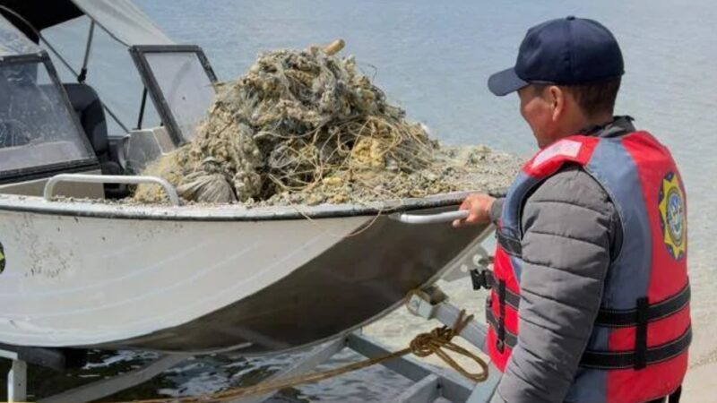 Жыл башынан бери Ысык-Көлдөн 35 миң метрге жакын тор чыгарылды