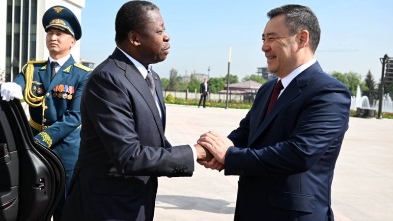 Садыр Жапаров менен Фор Эссозимна Гнассингбенин расмий жолугушуусу өттү