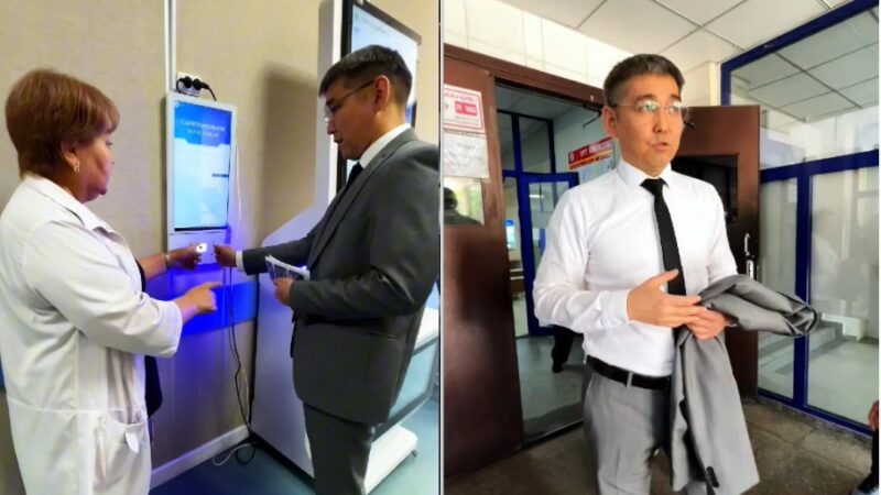 Саламаттыкты сактоо министри бейтаптын ролунда улуттук госпиталды кыдырды