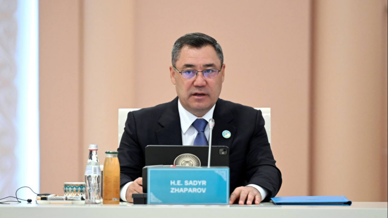 Садыр Жапаров Түрк мамлекеттер уюмунун саммитинде сөз сүйлөдү
