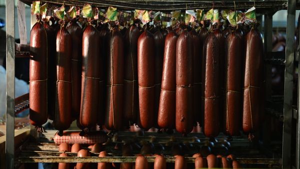 Ошто Өзбекстандан ташылган 650 кг колбасаны өлкөгө киргизүүгө тыюу салынды