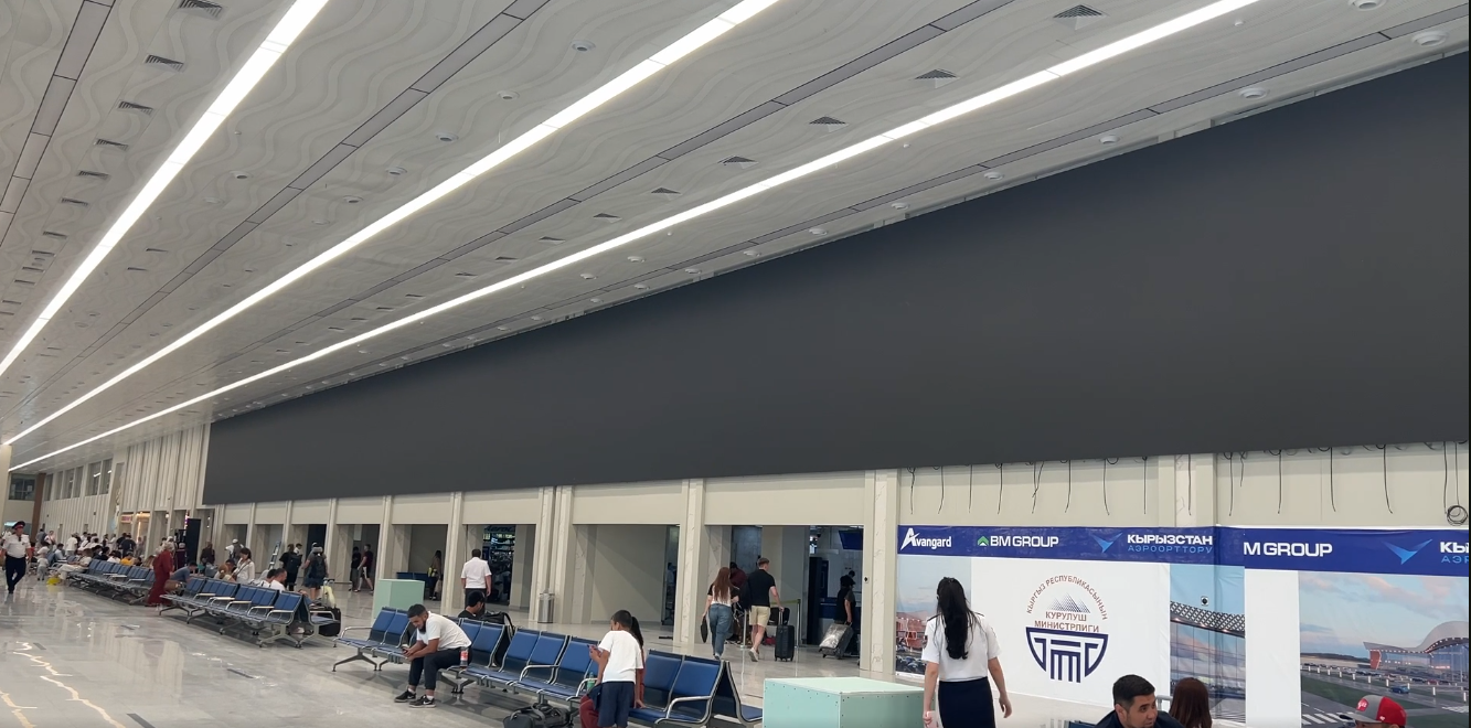 «Манас» аэропортуна Кыргызстандагы эң чоң LED экран орнотулат
