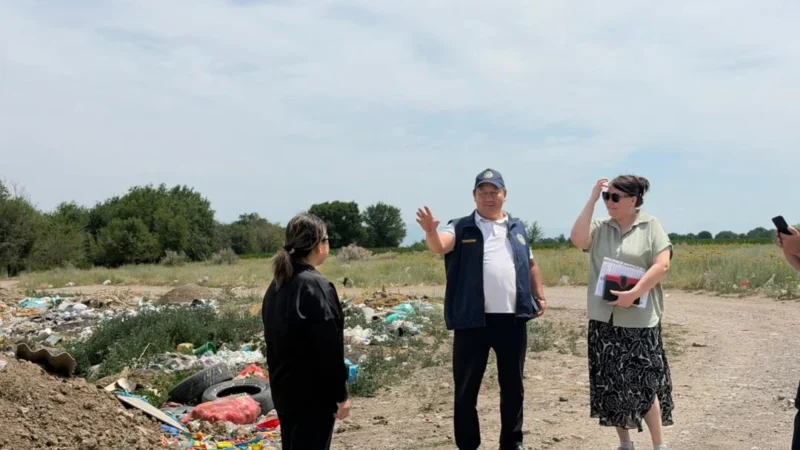 Ысык-Атада мыйзамсыз таштанды төгүлгөн айыл өкмөткө айып пул салынды