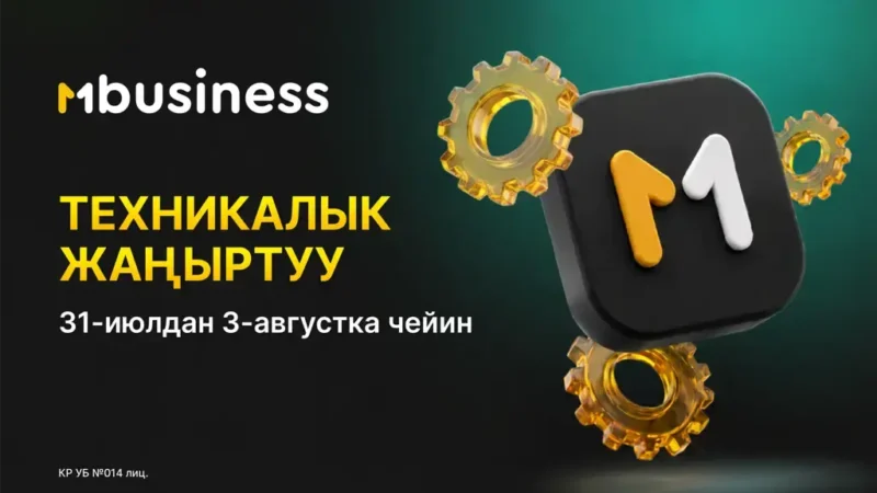 MBusiness 31-июлдан 3-августка чейин убактылуу иштебейт