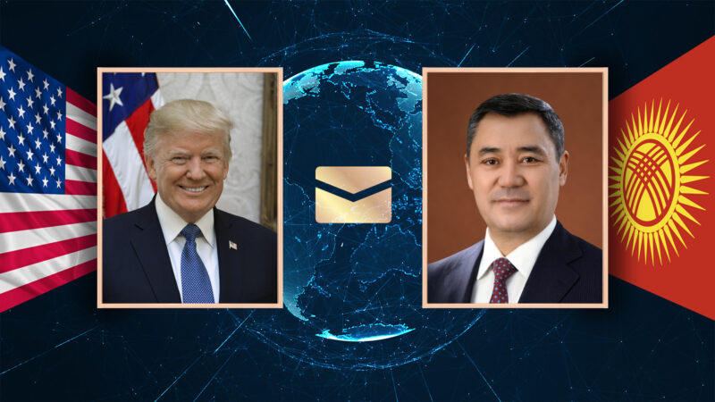Трамп Садыр Жапаровду жана кыргызстан элин эгемендүүлүк күнү менен куттуктады