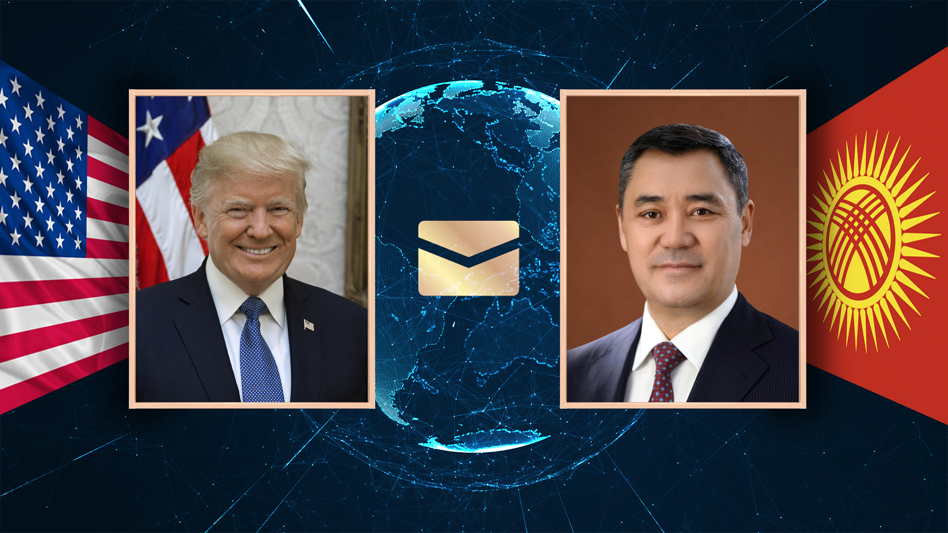 Трамп Садыр Жапаровду жана кыргызстан элин эгемендүүлүк күнү менен куттуктады