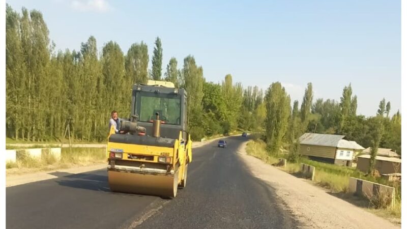 Кант АБЗда жол курууда ресайклинг технологиясы колдонулууда