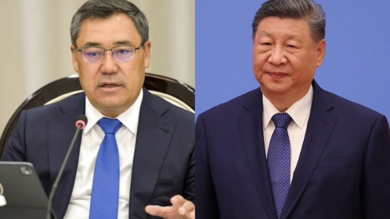 Садыр Жапаров адам өмүрүн алган селден улам Си Цзиньпинге көңүл айтты