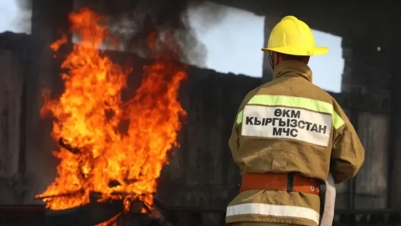 “Мадина” базарынан чыккан өрт кырсыгы боюнча текшерүү жүргүзүлүүдө (ВИДЕО)