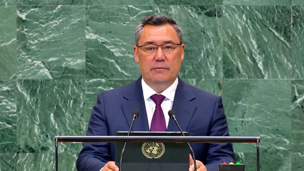Президент Садыр Жапаров БУУнун Башкы Ассамблеясынын 81-сессиясында сөз сүйлөдү