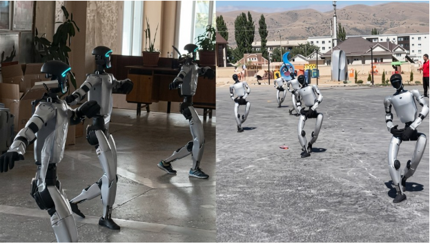 Таласка адам сөлөкөтүндөгү 7 жана ит сөлөкөтүндөгү 3 робот келди