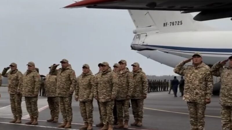 Кыргызстандын Куралдуу Күчтөрүнүн аскер контингенти Беларусь Республикасына барды