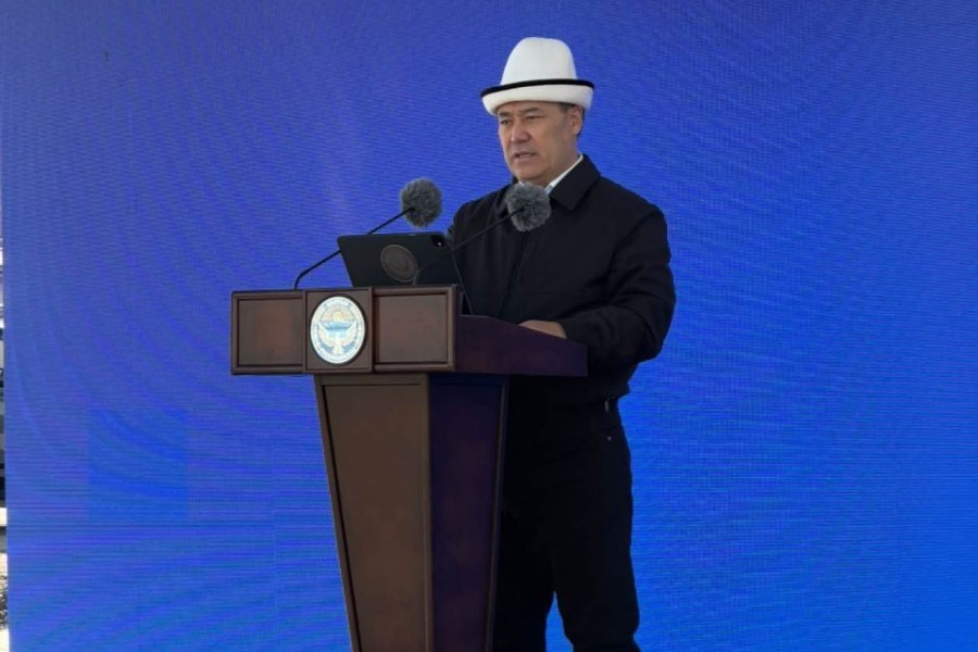 Президент Нарында 433 жаңы батирдин ачкычын тапшырды